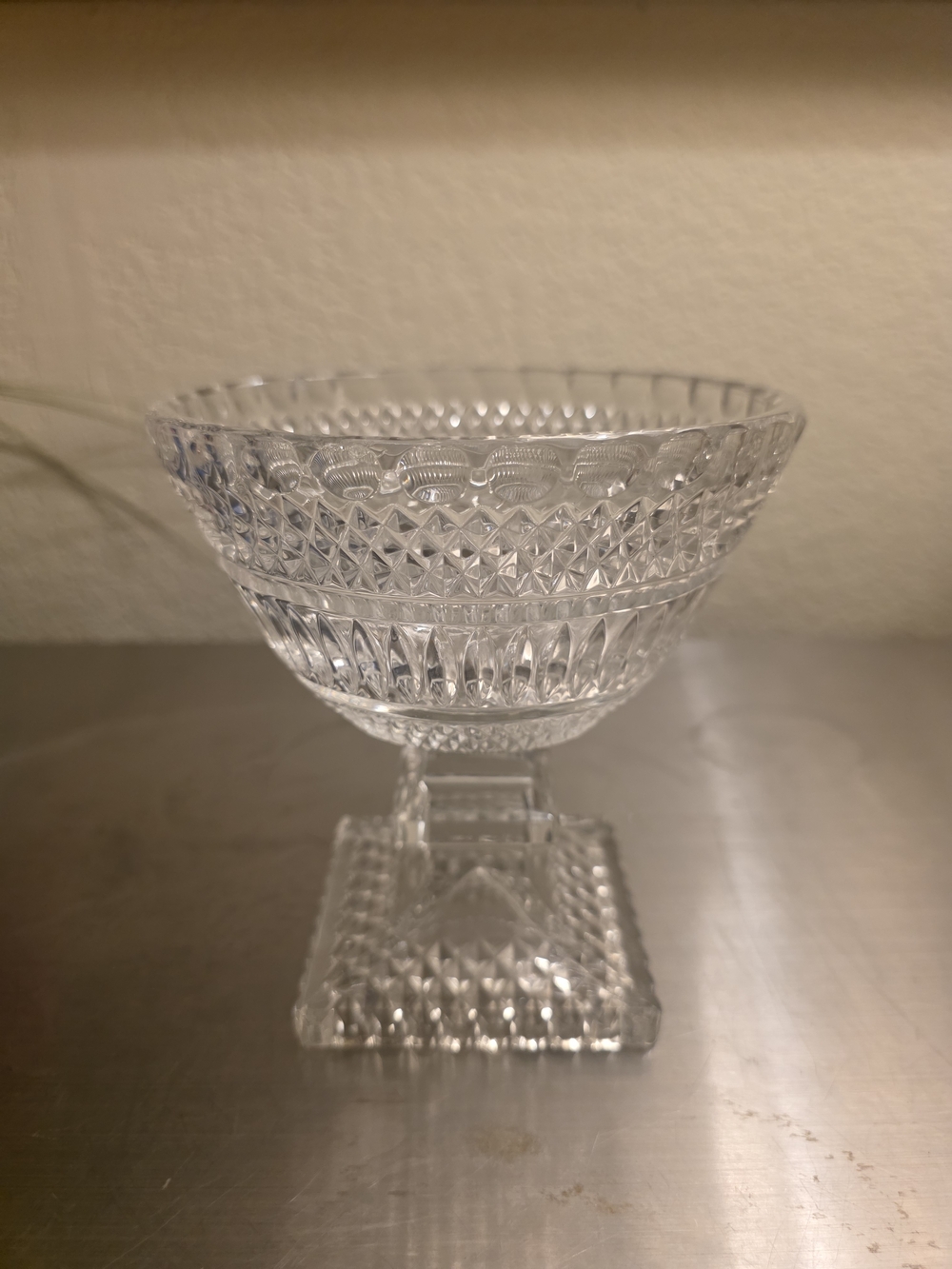 Anne Hutte Bleikristall 24% Lead Crystal Pedestal Compote Bowl